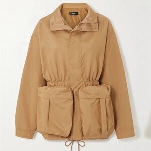 $1250 Wardrobe.NYC Tan Khaki Parka Gathered Jacket Beige Coat Beiber Small S